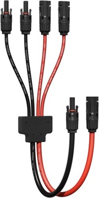 enernova Solarkabel Y-Verteiler, 4mm²-6mm² Solar-Anschlusskabel, IP68 W