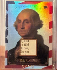 2025 PIECES OF THE PAST HISTORICAL PREMIUM EDITION GEORGE WASHINGTON RELIC 07/45