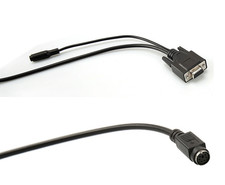 PS2 Mini Din 6 pin to DB9 Serial Port Cable for switch boxes, projector, program