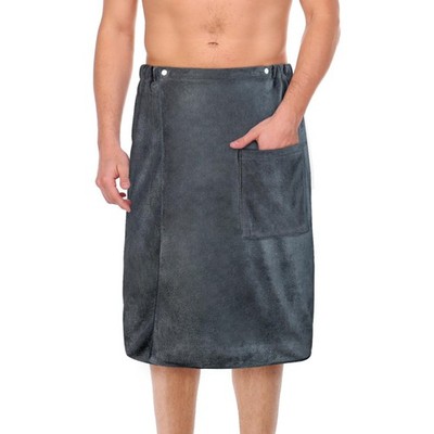 70CM X 140CM Men's Bath Towel Quick Dry Microfiber Adjustable Body Wrap for M...
