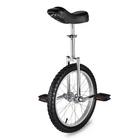 18 In Wheel Silver Unicycle Mountain Wheel Skid Proof Tire Balance Exercise