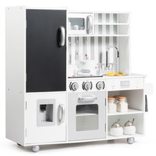 Costway Kids Pretend Kitchen Playset Cooking Toys Accessories Set as Christmas