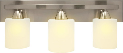 Vanity Light Fixture - Interior Bathroom Lighting Bar with Modern Milk Glass Sha