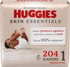 Huggies Size 1 Diapers, Skin Essentials Baby 1 1, White