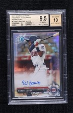 2017 Bowman Chrome Prospect Refractor Wander Javier BGS 10 PRISTINE Auto o5b