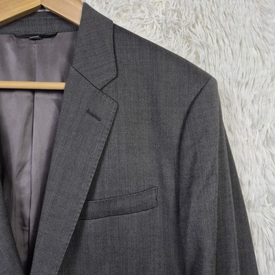 Bonobos Flexo Comero Gray Wool Blend 42R Blazer Patch Pocket Stretch Standard