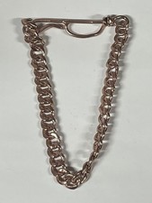 Hand Crafted Pure Copper Cuban Chain Link Bracelet 10in Long With Clasp