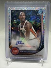2025-26 Bowman Ron Holland II Chrome Auto Speckle Refractor #/299 Pistons