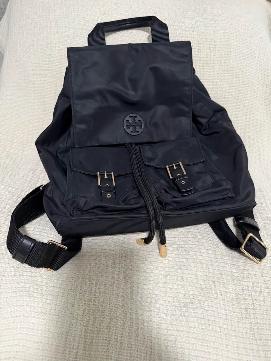 ま*中様 Tory Burch Black Backpack リュック Tory Burch Zip