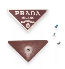 PRADA PR 07ZV 08ZV 09ZV 10ZV Eyeglasses Burgundy/Silver Replacement Side Logo