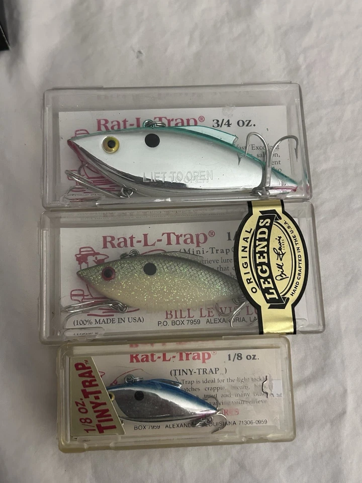 Lot of 5 Bill Lewis Rat-L-Trap Fishing Lures Mixed Sizes NIB - Image 3 of 4