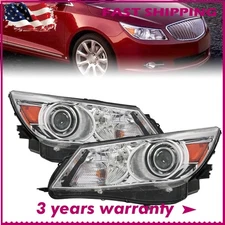 For 2010 2011 2012 2013 Buick LaCrosse HID Headlights Headlamps Left+Right Pair