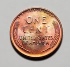 TONED 1958 D LINCOLN WHEAT PENNY UNC #P3675