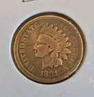 1881 Indian Head Cent AC Average Circ #137