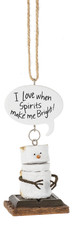 Smores I Love When Spirits Make Me Bright Christmas Holiday Ornament
