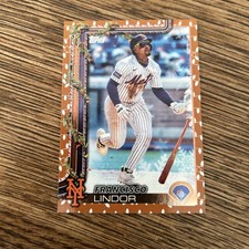 2025 Topps Holiday - Francisco Lindor #H171 Gold Holiday Lights