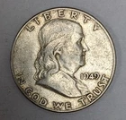 1949 P Franklin Silver Half Dollar