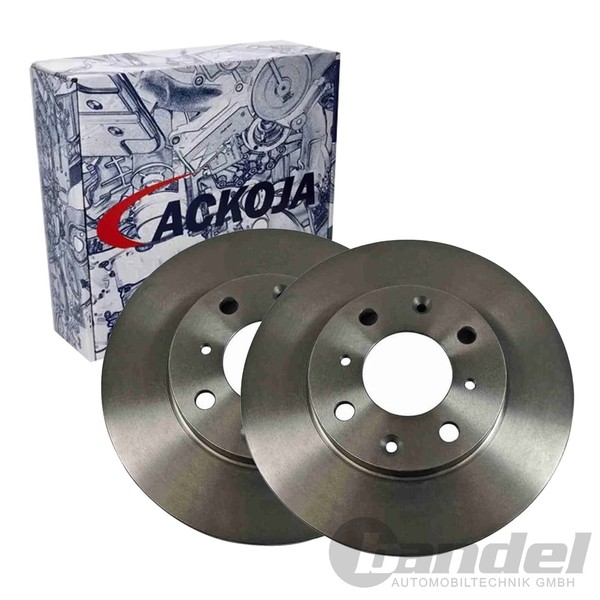 2X Ackoja Bremsscheiben 240Mm BelÜFtet Vorne Passend FüR Honda City Jazz Logo |-image