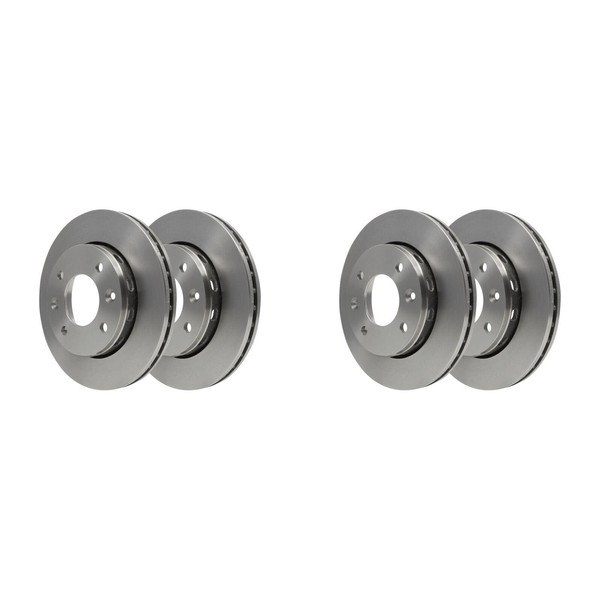 2X ATE Bremsscheiben 258,0Mm BelÜFtet Vorne Passend FüR KIA Carens Clarus-image