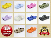 Crocs Classic Clog Sandals Multicolour Slip-On Adjustable Strap UK 7