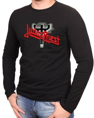 Judas Priest Rock Music Logo schwarz T-Shirt Langarmshirts -1209 -SW- LA
