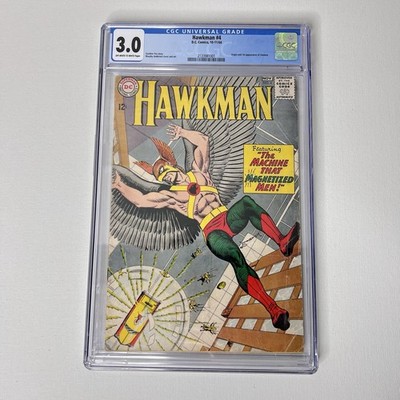 HAWKMAN #4 CGC 3.0  1st appearance & origin ZATANNA 1964 Dc Comics Key