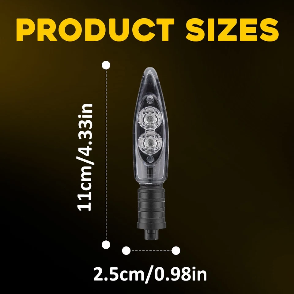 2x Luz LED ámbar de señal de giro para motocicleta BMW R nine T Scrambler 2016 F800GS Foto 4 de 4
