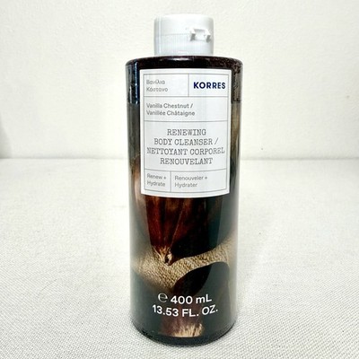 Korres Renewing Body Cleanser Vanilla Chestnut 33.81 Fl Oz Jumbo New Sealed