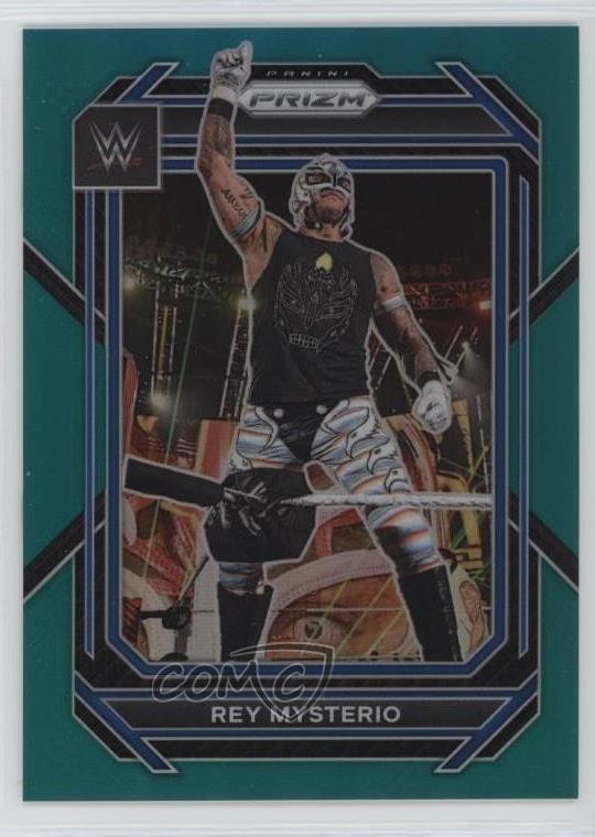 2023 Panini Prizm WWE Teal Prizm 19/49 Rey Mysterio #112 1c9d