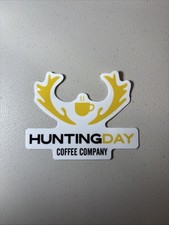 Hunting Day Coffee Company Decal Sticker Outdoors Hunting Camping Fishing Deer