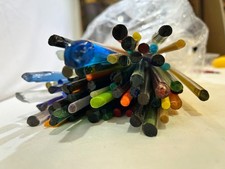 7 pounds Borosilicate Color Glass Rods 13.5" l