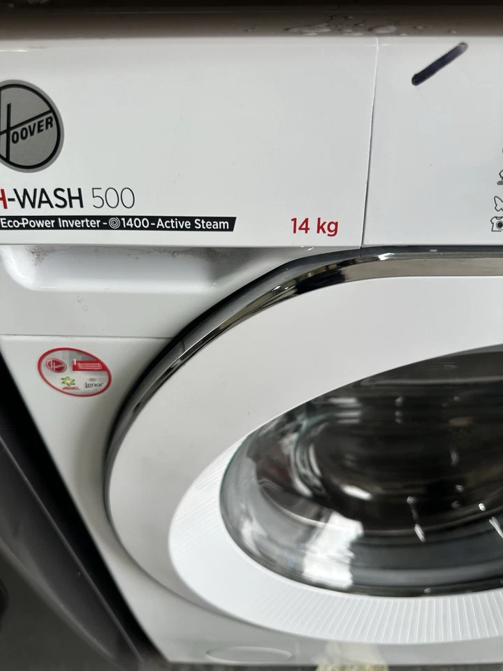 Hoover HWB414AMC 14kg 1400 Spin Washing Machine - White - Image 2 of 4