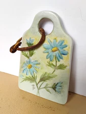 Vtg Porcelain Hand Made Handpainted Grater 5.25” Parmesan Cheese Garlic