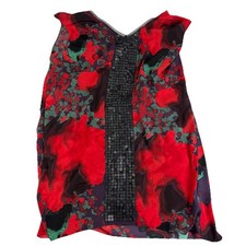 Simply Vera Vera Wang Women's Black & Red Dress With Black Sequins Size XL