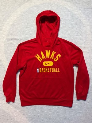 Nike Dri-FIT Atlanta Hawks Team Issued Warm Up Hoodie Mens Size M NBA Basketball