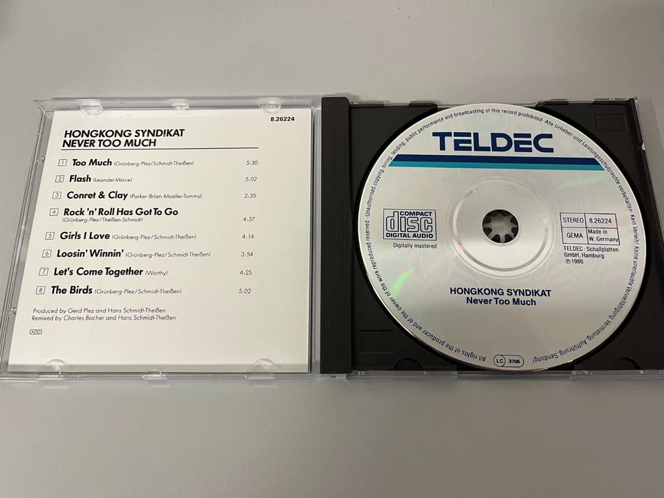 Hongkong Syndikat – Never Too Much - rare CD © 1986 (8.26224) - Bild 2 von 3