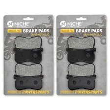 NICHE Brake Pad Set for Harley Davidson Freewheeler Rear Semi-Metallic 2 Pack