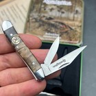 Remington Genuine Burl Wood Bob White Traditional Pocket Knife Gift Set 2 Knives