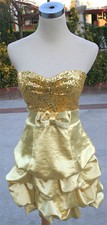 NWT WINDSOR $85 Yellow Juniors Cocktail Party Dress 3