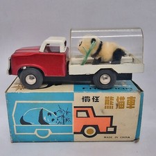 VINTAGE TIN TOY PANDA TRUCK FRICTION MF 206 MADE IN CHINA 1970 S NIB
