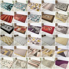 New Modern Rugs Small X Large Rugs Soft Easy Clean Grey Red Purple Rugs Online