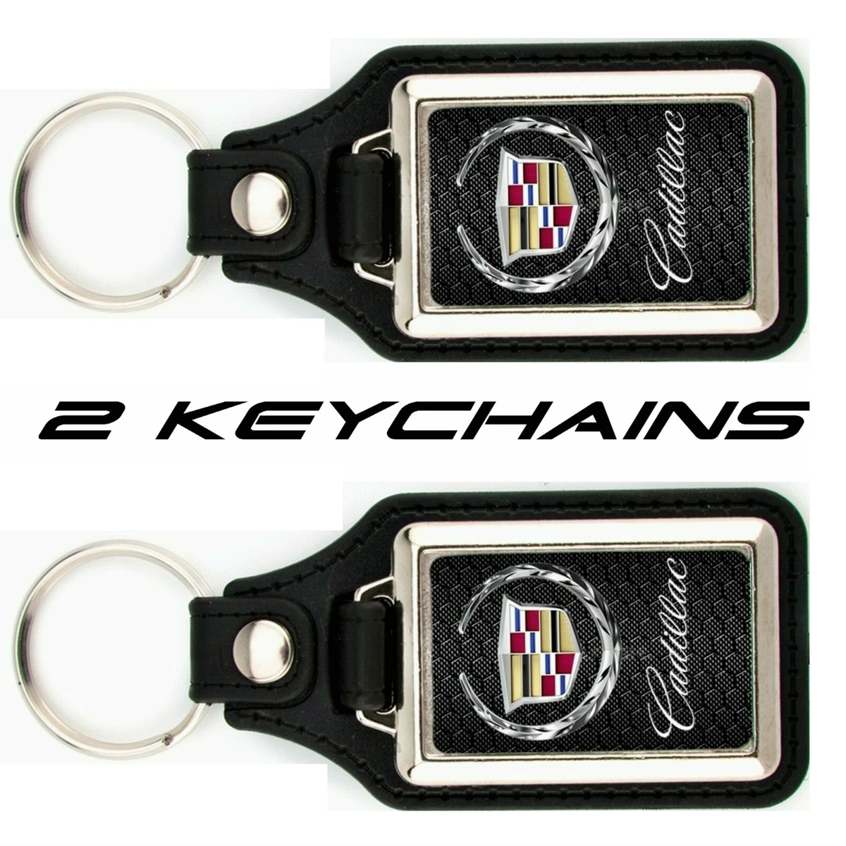 CADILLAC WREATH AND CREST KEYCHAIN ESCALADE CTS ATS CTS V XT4 XTS KEY CHAIN