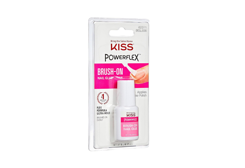 KISS PowerFlex BrushOn Nail Glue Fast Drying Adhesive for GlueOn