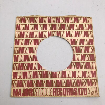  One 7''  Major Minor -     Original Record  Sleeve     