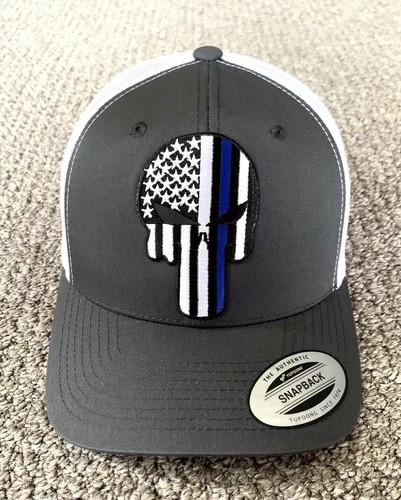 PUNISHER Thin Blue Line Police Hat USA 