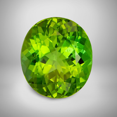 Green Tourmaline Oval Cut Gemstone 2 Cts - 10x8 mm AAA+ Precious Jewelry Gem