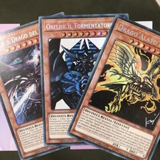 LOTTO 3 CARTE SET DIVINITA' EGIZIE YU-GI-OH AFFARE RARA  ITALIANA