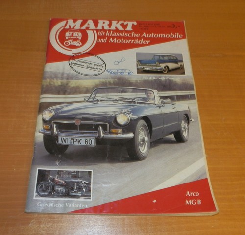 Markt 5/86, Ford Barock Taunus, Arco, MG B, Motorräder in Griechenland,NSU TT #H