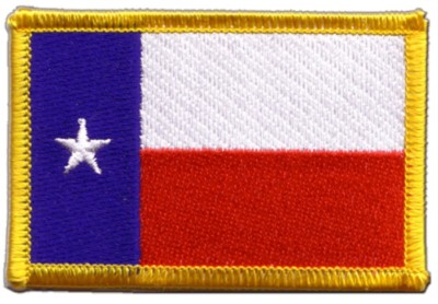 USA Texas Aufnäher Flaggen Fahnen Patch Aufbügler 8x6cm