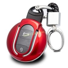 For Mini F55 F56 F57 F60 Clubman F54 Red Key Chain Case Hard Shell Cover Hook